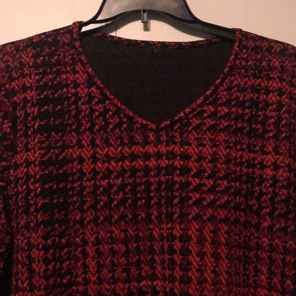 Red plaid blouse - Picture 2 of 4